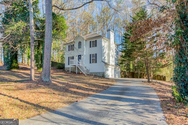 view of front of home