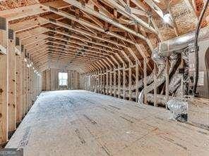 view of attic