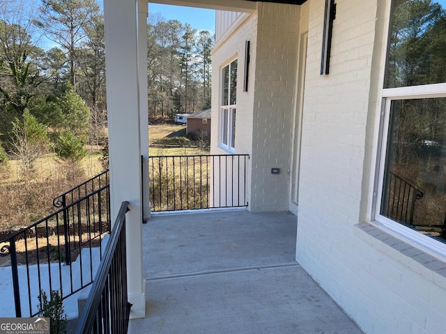 view of balcony