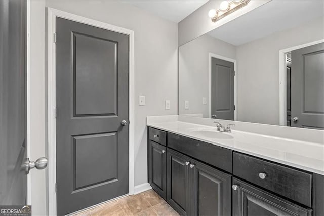 bathroom featuring vanity