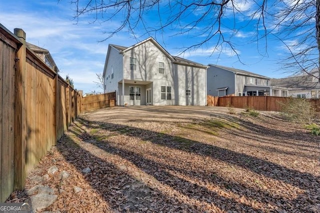 view of rear view of property