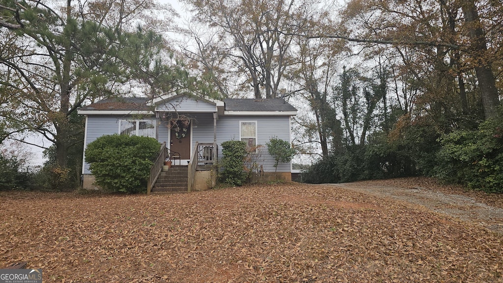 view of front of home