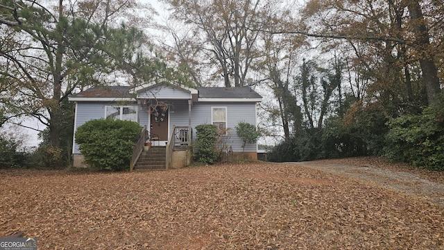 view of front of home