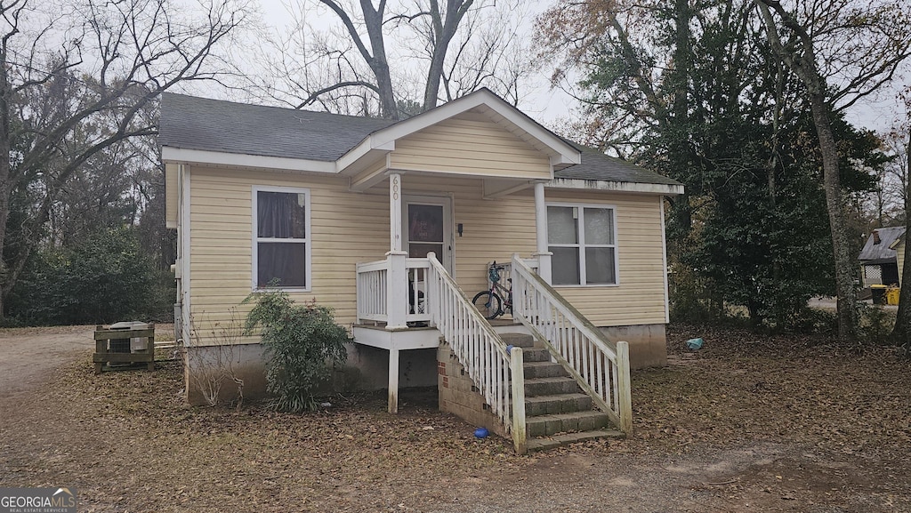 view of bungalow-style house