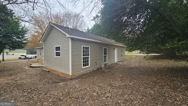 view of property exterior featuring cooling unit