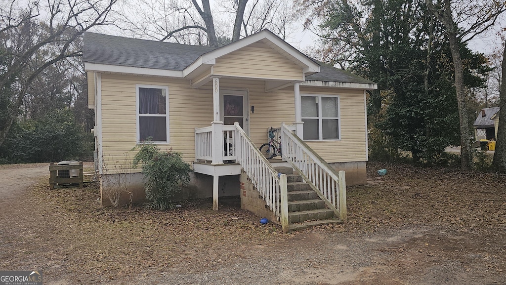 view of bungalow