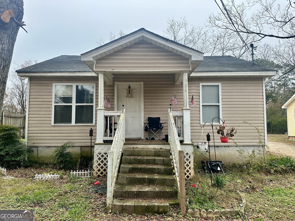 view of front of home