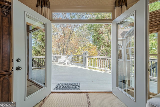 view of doorway to outside