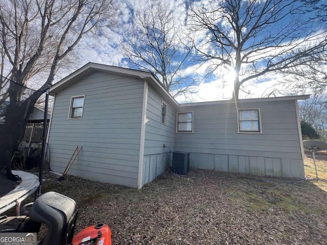 view of property exterior featuring cooling unit