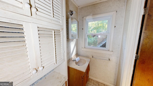 bathroom with vanity