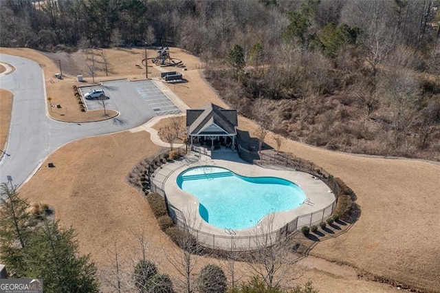 view of pool