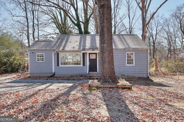 view of ranch-style home