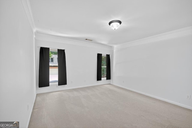 4225 Dunham Park, Flowery Branch, GA 30542 - carpeted empty room featuring ornamental molding and baseboards