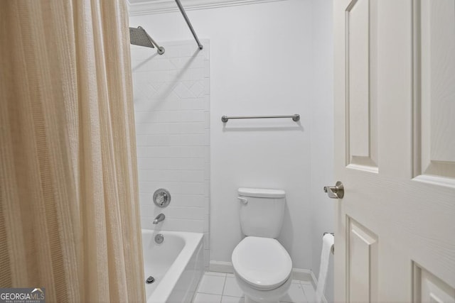4225 Dunham Park, Flowery Branch, GA 30542 - full bathroom featuring tile patterned flooring and shower / tub combo