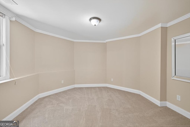 4225 Dunham Park, Flowery Branch, GA 30542 - unfurnished room featuring ornamental molding and carpet floors