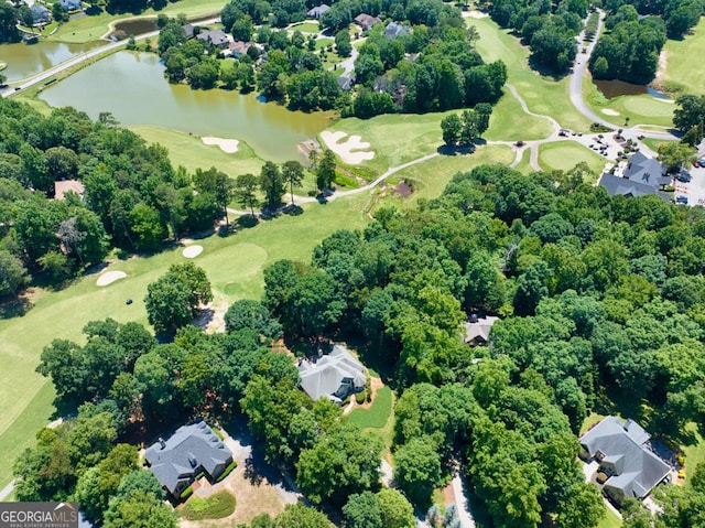 4225 Dunham Park, Flowery Branch, GA 30542 - aerial overview of property's location with a large body of water and a golf club