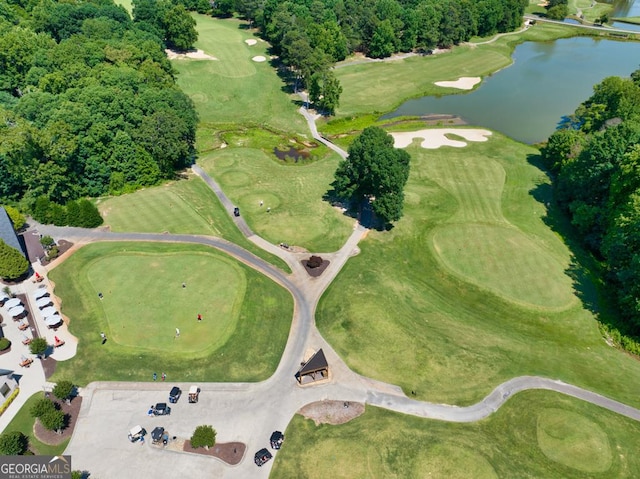 4225 Dunham Park, Flowery Branch, GA 30542 - aerial view of property's location with a nearby body of water and a golf club