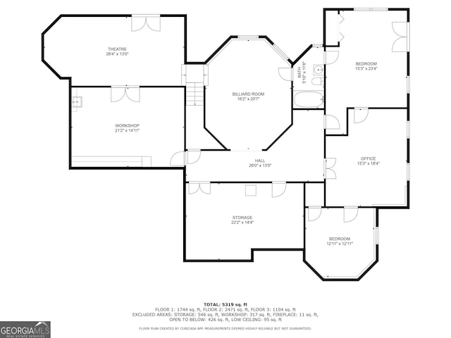 4225 Dunham Park, Flowery Branch, GA 30542 - view of room layout