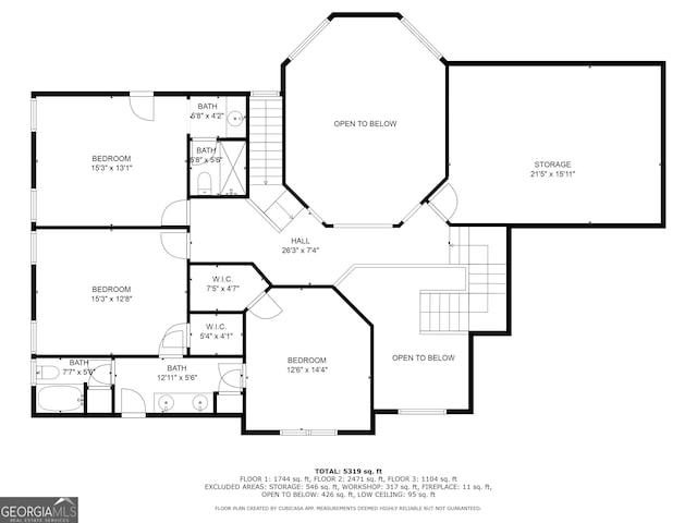 4225 Dunham Park, Flowery Branch, GA 30542 - view of room layout