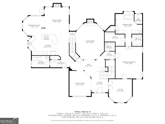 4225 Dunham Park, Flowery Branch, GA 30542 - view of home floor plan