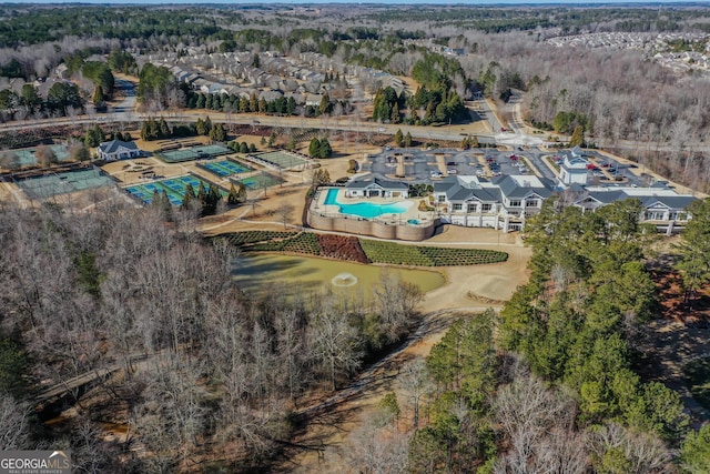 birds eye view of property