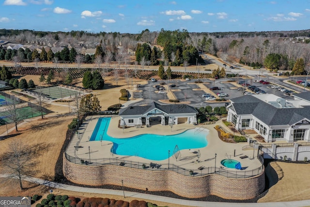 view of pool with a patio area