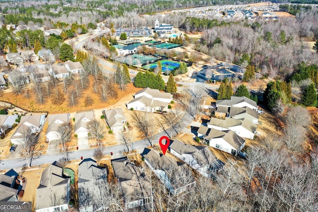 birds eye view of property