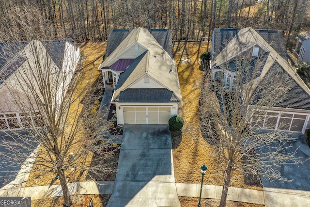 birds eye view of property