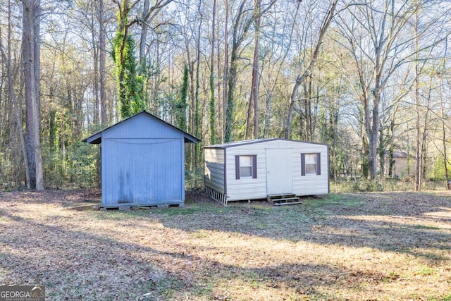 view of outbuilding