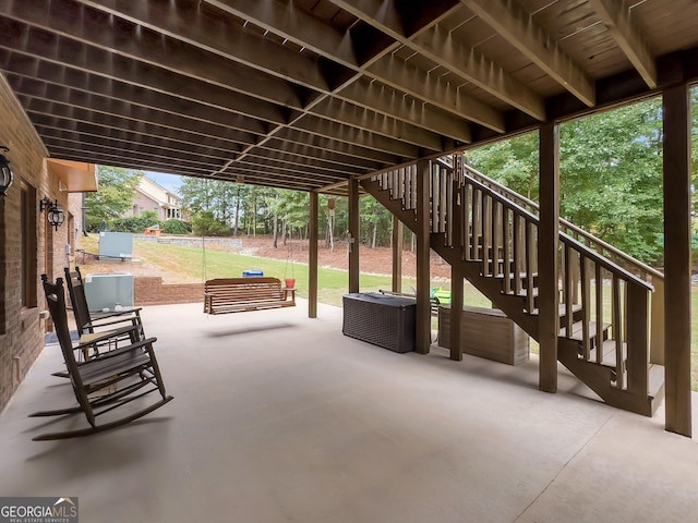 view of patio featuring an outdoor hangout area