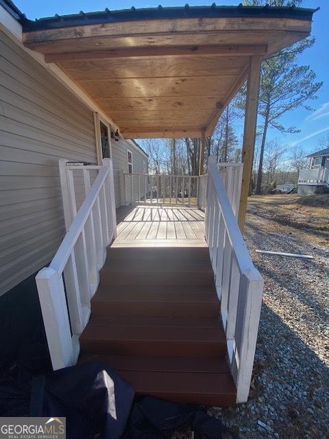 view of wooden terrace