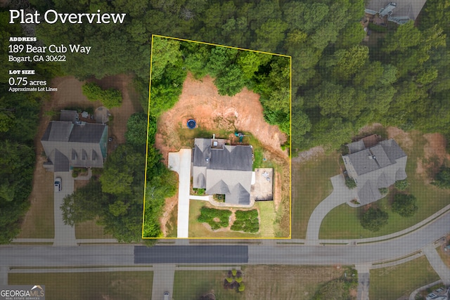 birds eye view of property