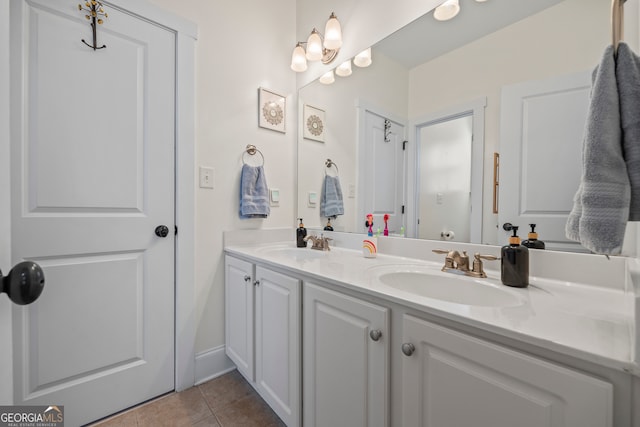 189 Bear Cub Way, Bogart, GA 30622 - full bath with double vanity and tile patterned floors
