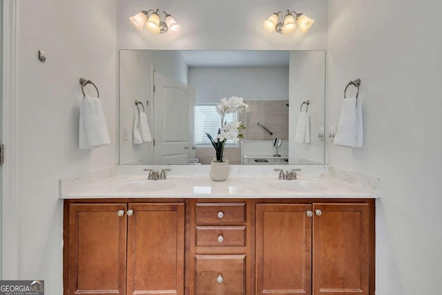 bathroom featuring vanity