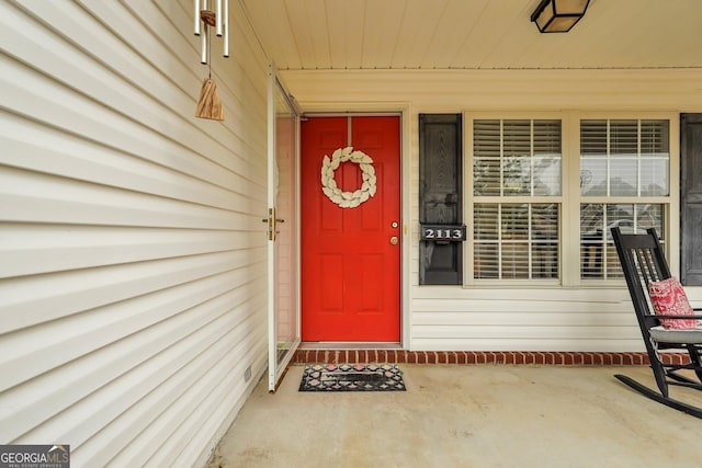 view of entrance to property