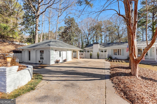 view of ranch-style house