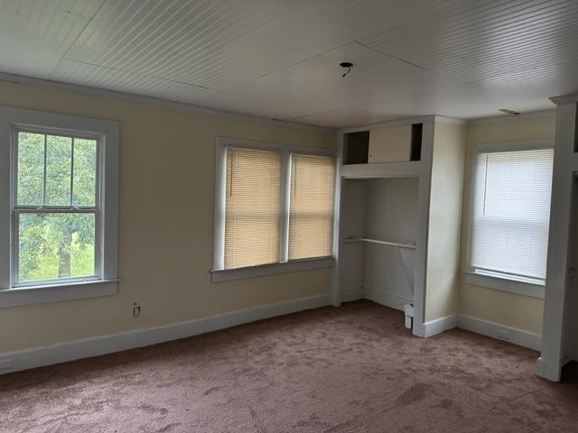 unfurnished bedroom with light carpet