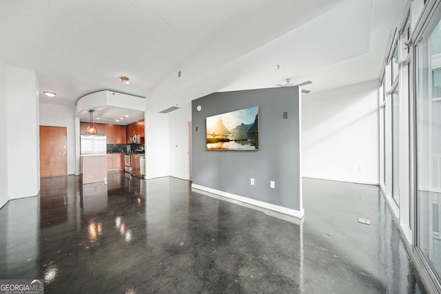 view of unfurnished living room