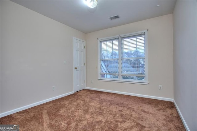 view of carpeted empty room