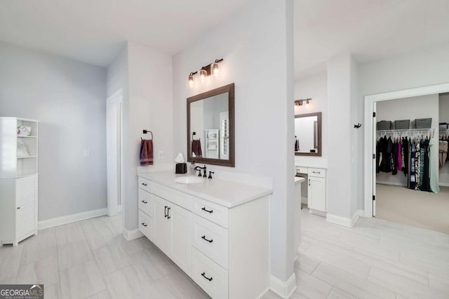 bathroom with vanity