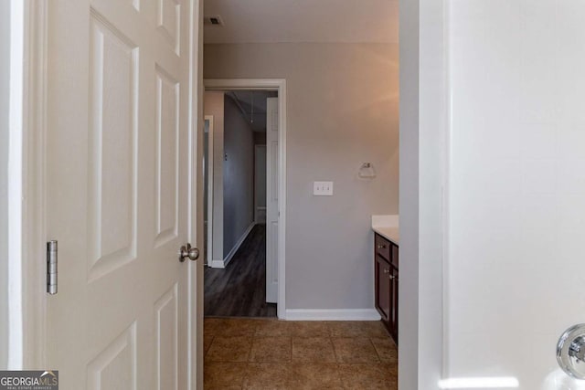 bathroom with vanity