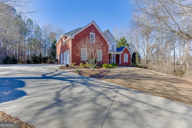 view of front of house featuring a garage