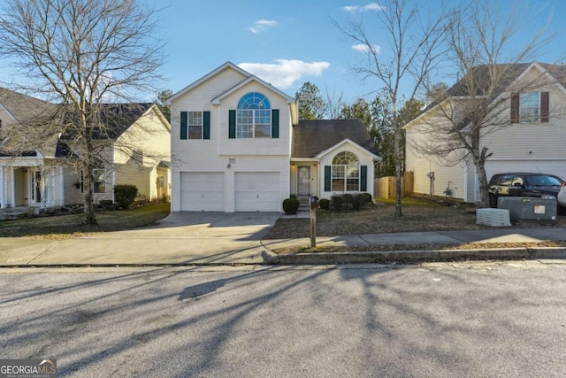 view of front of house featuring a garage