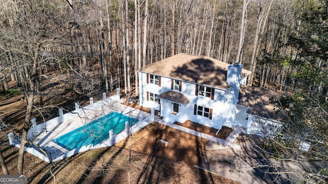 49 Post Oak Dr, Lagrange, GA 30240 - aerial view of property and surrounding area featuring a pool