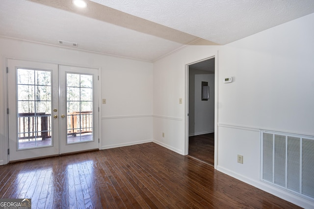 49 Post Oak Dr, Lagrange, GA 30240 - spare room with hardwood / wood-style flooring, french doors, baseboards, and crown molding