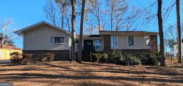 view of front of home