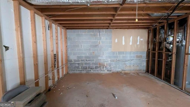 view of basement