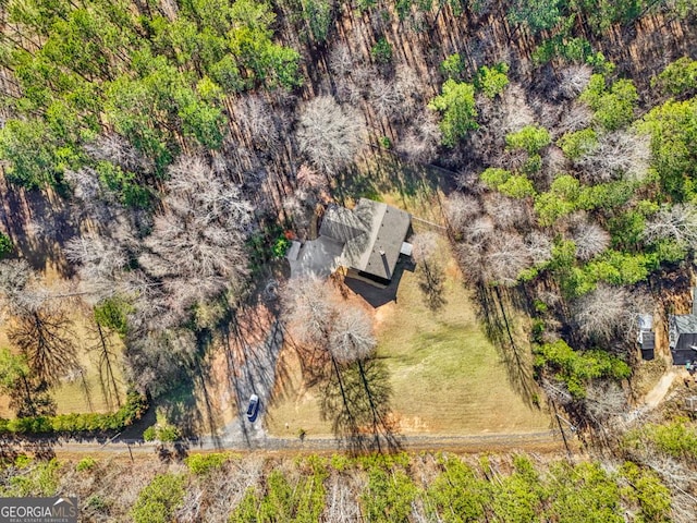 aerial view featuring a rural view