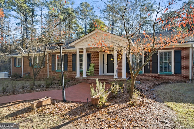 ranch-style home with brick siding