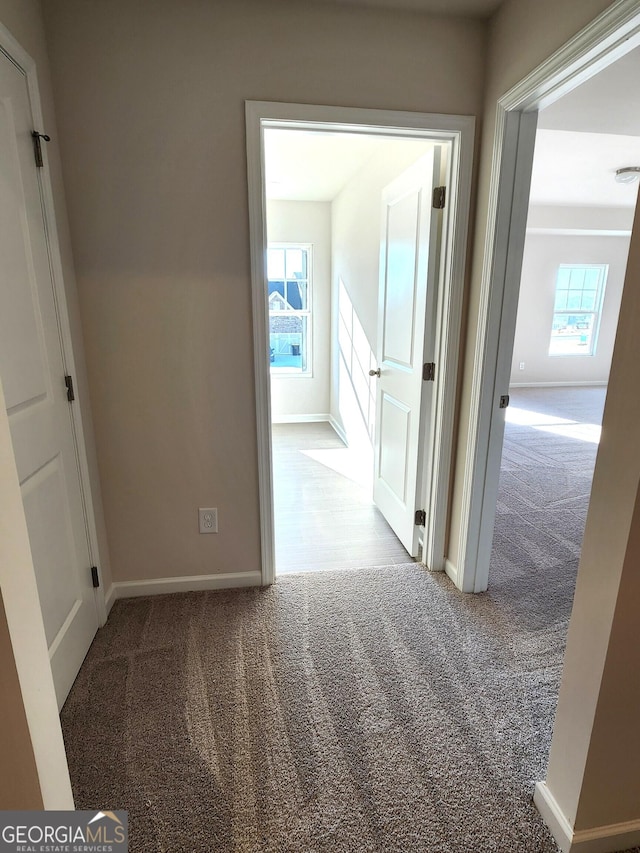 28 Russet Way Lot 60, Newnan, GA 30263 - corridor featuring carpet flooring, healthy amount of natural light, and baseboards